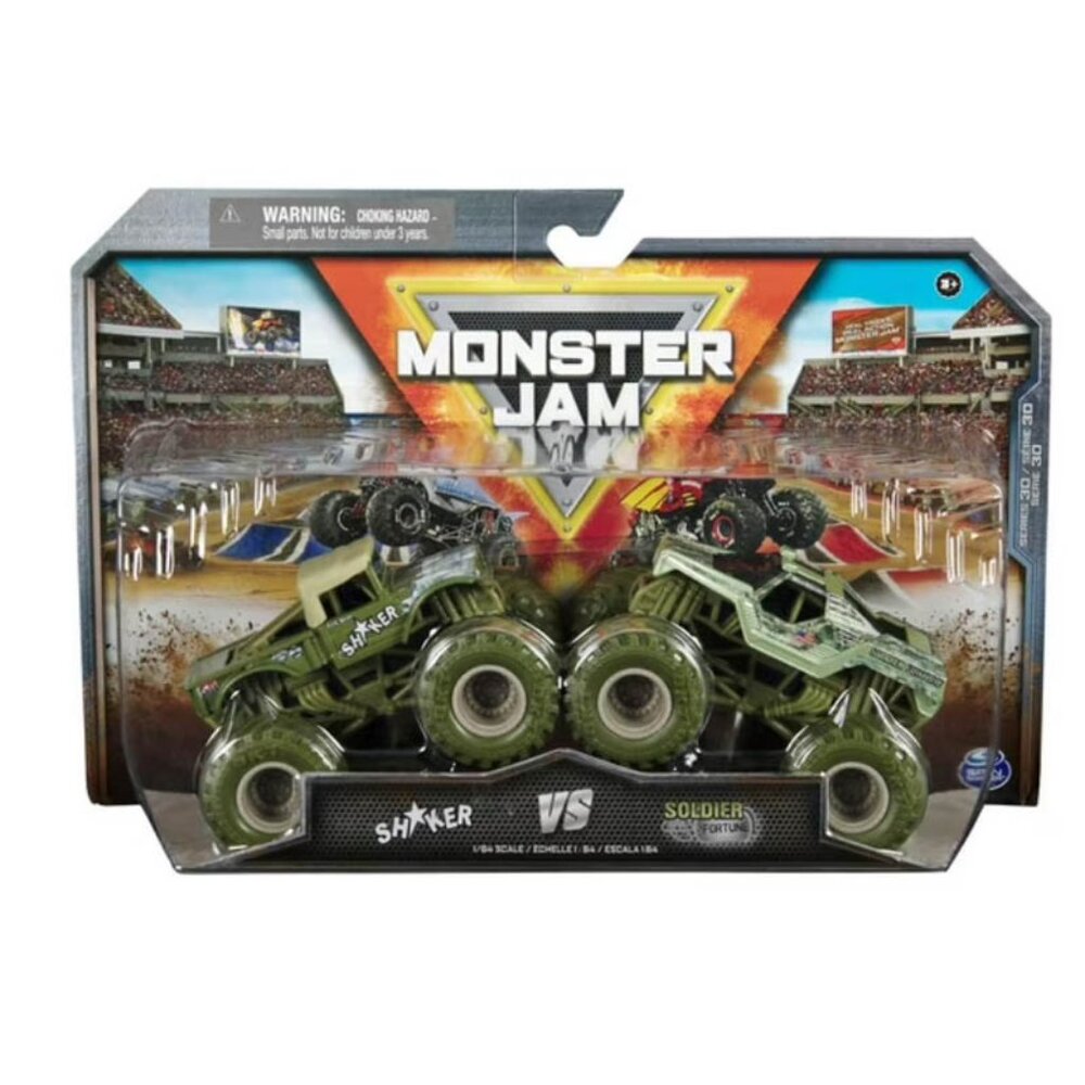 MonsterJam SHAKER VS SOLDIER FORTUNE - 1:64 Scale Double Pack SERIES 30